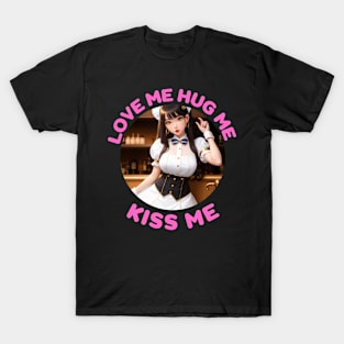 Anime Girl Love Me Beautiful Woman Anime Cosplay T-Shirt